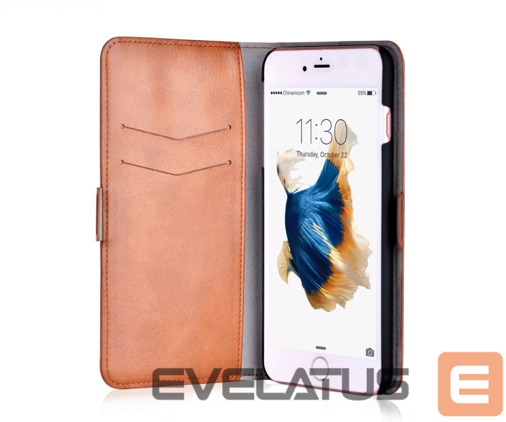 Book case Devia Apple iPhone X Magic 2 in 1 case Brown