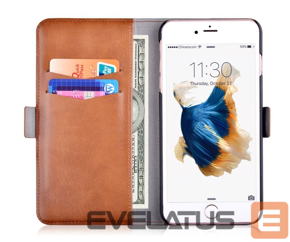 Book case Devia Apple iPhone X Magic 2 in 1 case Brown