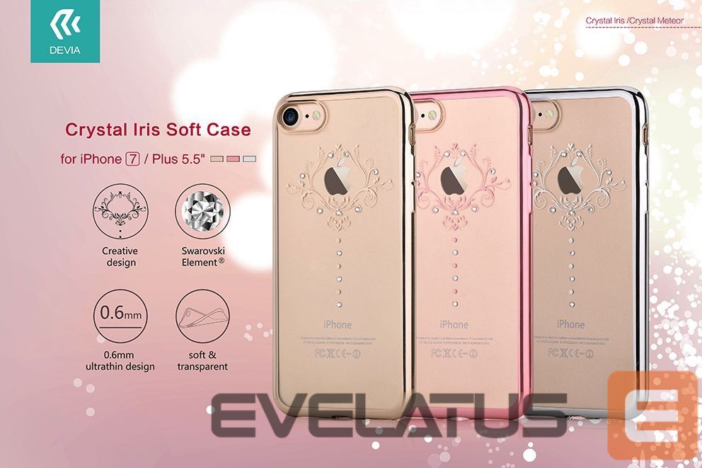 Back panel cover Devia Samsung Galaxy S8 Plus Crystal Iris soft case Black