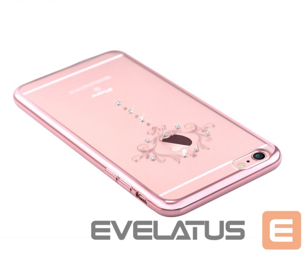 Back panel cover Devia Apple iPhone 7 Plus Crystal Iris soft case Rose Gold