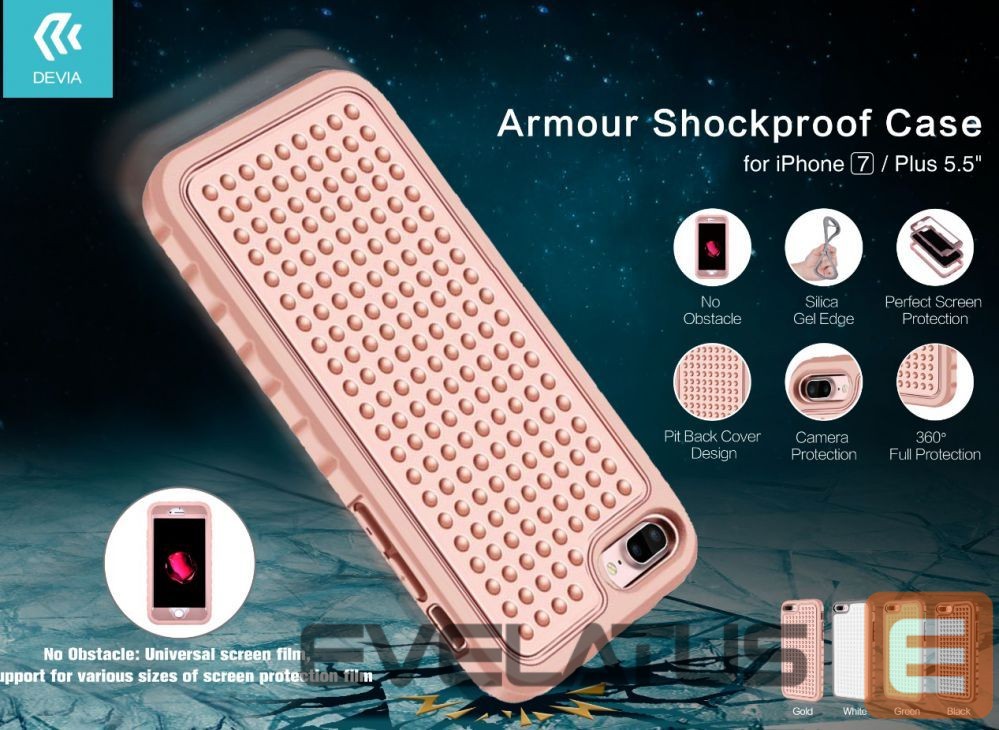 Back panel cover Devia Apple iPhone 7 / 8 Armor Shockproof Case Green