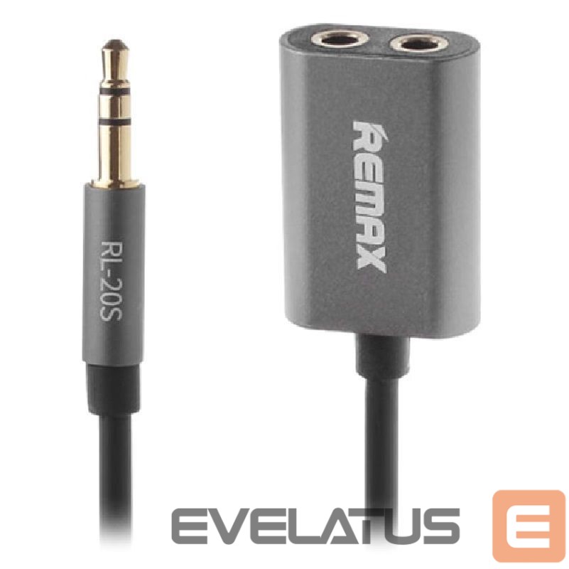 Audio cable Remax Qulmax 3.5mm Share Jack Cable RL-20S Grey