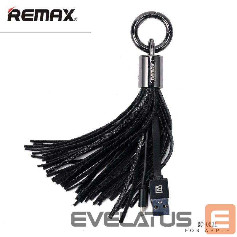Cable Remax Apple Tassels Ring Data Cable for Lightning Black