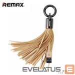 Cable Remax Apple Tassels Ring  Data Cable for Lightning Gold