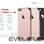 Back panel cover Devia Apple iPhone 6 / 6s Plus Suitcase Black