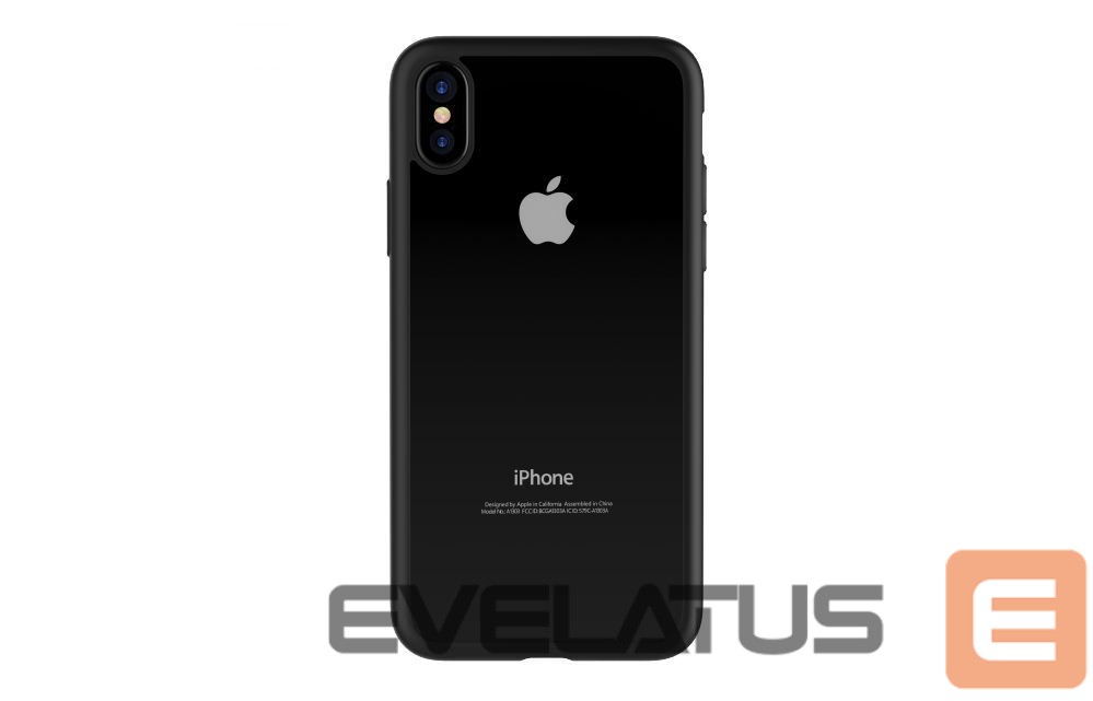 Back panel cover Devia Apple iPhone X Nobility case Transparent