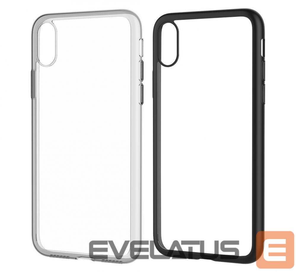 Back panel cover Devia Apple iPhone X Nobility case Transparent
