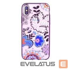Back panel cover Devia Apple iPhone X Crystal Bloosom case Rose Gold