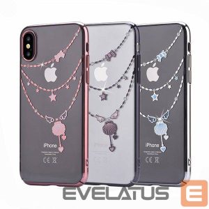 Back panel cover Devia Apple iPhone X Crystal Shell Case Red