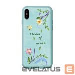 Back panel cover Devia Apple iPhone X Flower Embroidery Case lanzh