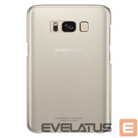 Back panel cover Samsung QG955CFE Clear Cover for Galalxy S8+ G955 Gold