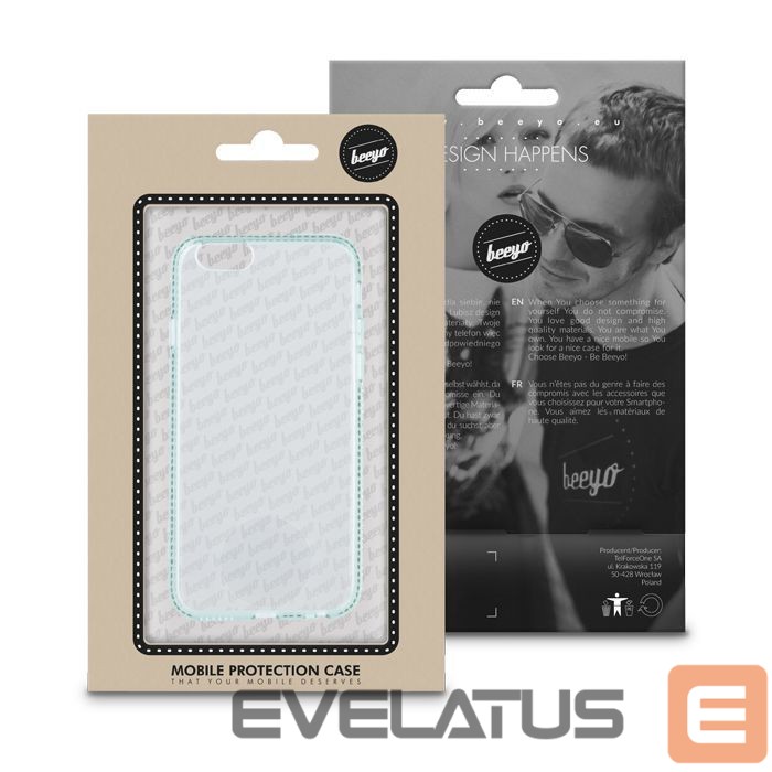 Back panel cover Beeyo Huawei P8 Lite Diamond Frame Green