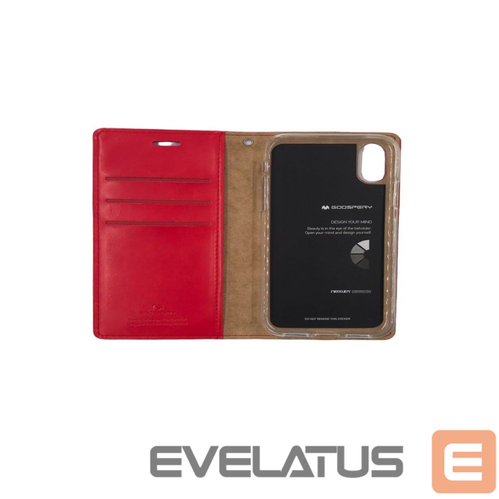 Book case Mercury Apple iPhone X/XS Bluemoon Diary Case Red