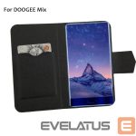Book case Doogee  MIX Flip cover + tempered glass Black
