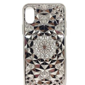 Back panel cover GreenGo Apple iPhone X 3D Case Silver