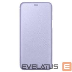 Back panel cover Samsung  A6 Plus 2018 A605 Wallet Cover Purple