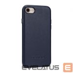 Back panel cover Evelatus Samsung Galaxy S9 Leather case Dark Blue