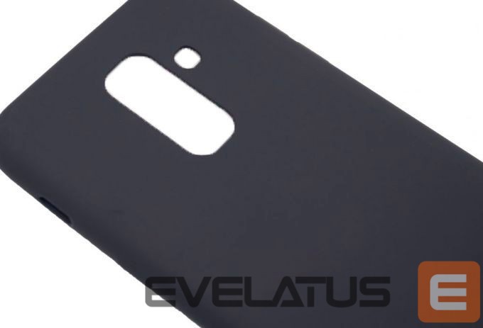 Back panel cover Evelatus Samsung Galaxy A6 Plus 2018 Nano Silicone Case Soft Touch TPU Black