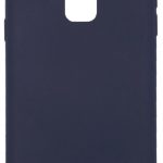 Back panel cover Evelatus Samsung Galaxy A6 Plus 2018 Nano Silicone Case Soft Touch TPU Midnight Blue