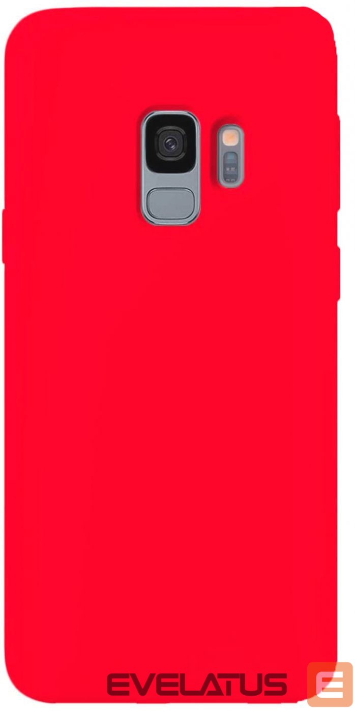 Back panel cover Evelatus Samsung S9 Nano Silicone Case Soft Touch TPU Red