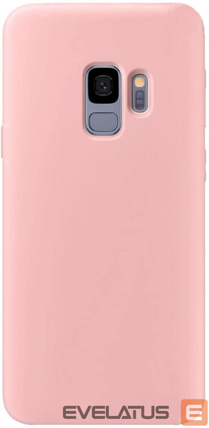 Back panel cover Evelatus Samsung Galaxy S9 Nano Silicone Case Soft Touch TPU Pink Sand