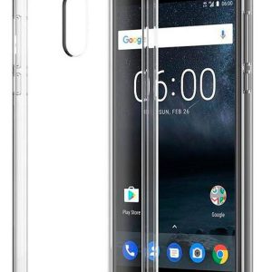 Back panel cover Evelatus Nokia 6.1 2018 Clear Silicone Case 1.5mm TPU Transparent