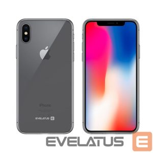 Back panel cover Evelatus Apple iPhone X Clear Silicone Case 1.5mm TPU Transparent