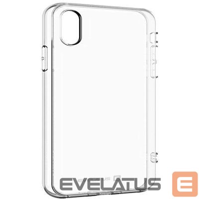 Back panel cover Evelatus Apple iPhone X Clear Silicone Case 1.5mm TPU Transparent