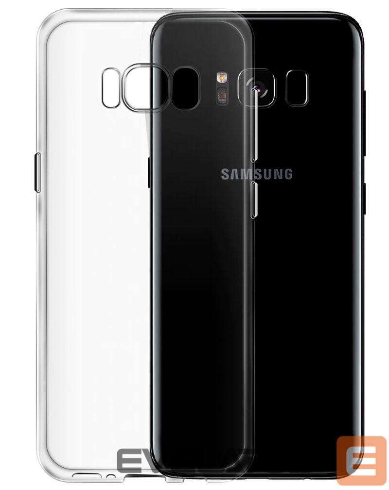 Back panel cover Evelatus Samsung Galaxy S8 Plus Clear Silicone Case 1.5mm TPU Transparent