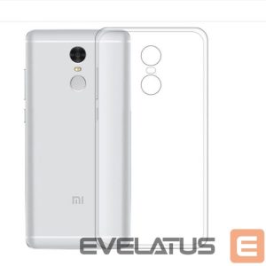 Back panel cover Evelatus Xiaomi Redmi 5 Clear Silicone Case 1.5mm TPU Transparent