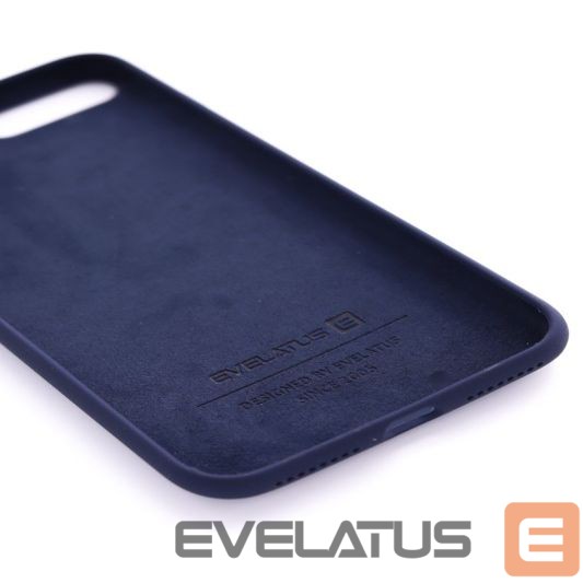 Back panel cover Evelatus Apple iPhone 7 Plus/8 Plus Premium Soft Touch Silicone Case Midnight Blue