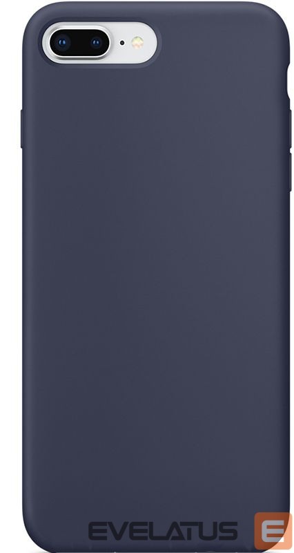 Back panel cover Evelatus Apple iPhone 7 Plus/8 Plus Premium Soft Touch Silicone Case Midnight Blue