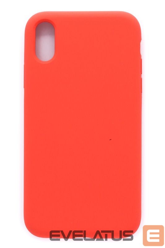 Back panel cover Evelatus Apple iPhone X Premium Soft Touch Silicone Case Red