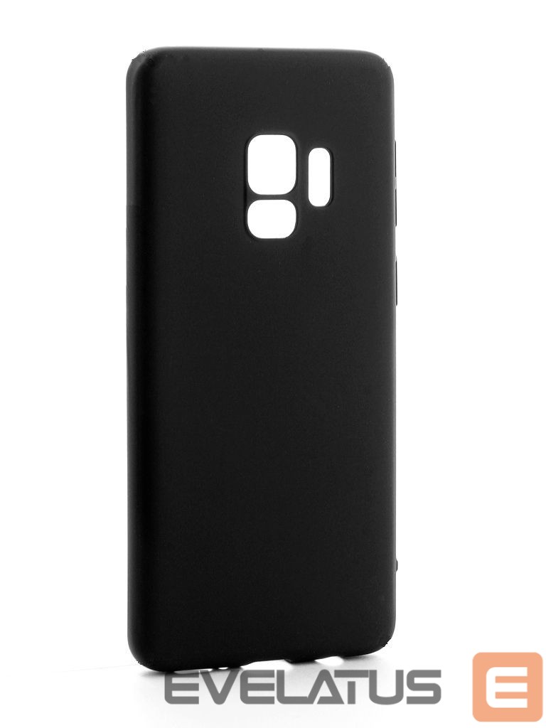 Back panel cover Evelatus Samsung Galaxy S9 Premium Soft Touch Silicone Case Black