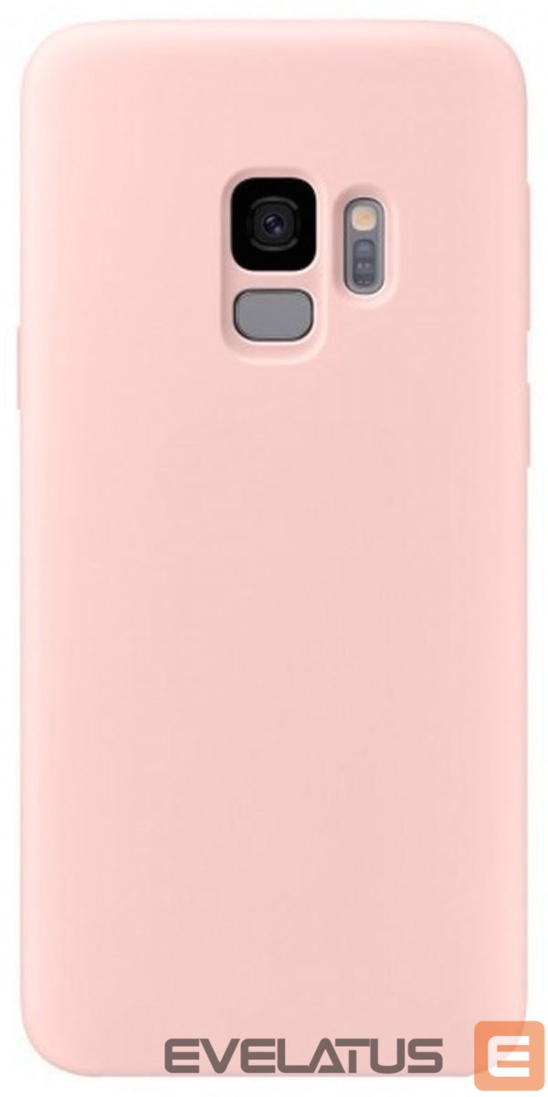 Back panel cover Evelatus Samsung S9 Premium Soft Touch Silicone Case Pink Sand