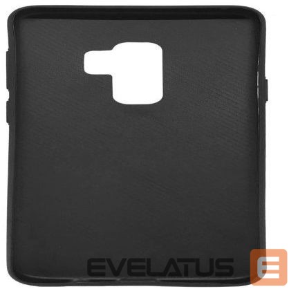 Back panel cover Evelatus Samsung S9 Plus TPU case 1 with metal plate (possible to use with magnet car holder) Black