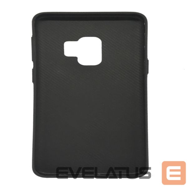 Back panel cover Evelatus Samsung Galaxy S9 Plus TPU case 1 with metal plate (possible to use with magnet car holder) Red