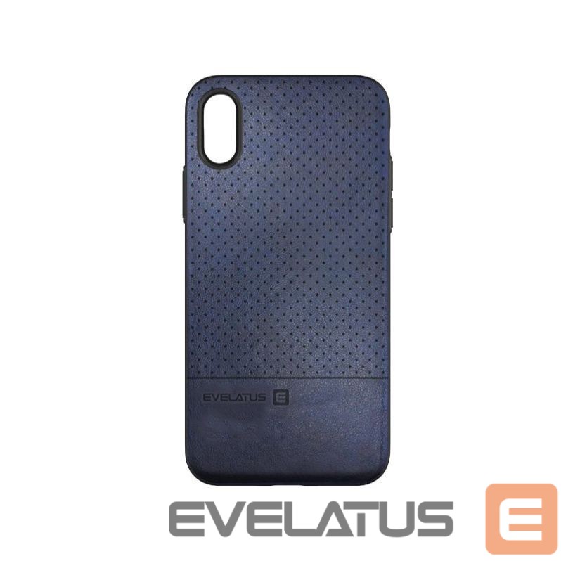 Back panel cover Evelatus Samsung Galaxy S9 Plus TPU case 1 with metal plate (possible to use with magnet car holder) Blue