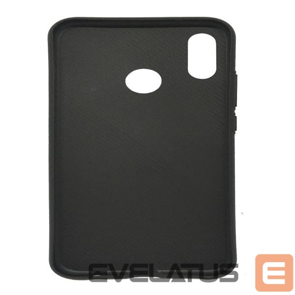 Back panel cover Evelatus Samsung A6 Plus 2018 TPU case 2 with metal plate (possible to use with magnet car holder) Blue