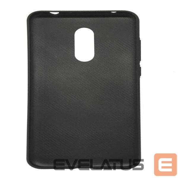 Back panel cover Evelatus Xiaomi Redmi 5 Plus TPU case 2 with metal plate (possible to use with magnet car holder) Black