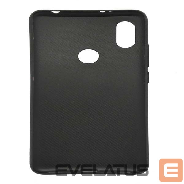 Back panel cover Evelatus Huawei P20 TPU case 2 with metal plate (possible to use with magnet car holder) Red