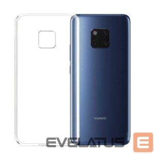 Back panel cover Evelatus Huawei Mate 20 lite Clear Silicone Case 1.5mm TPU Transparent