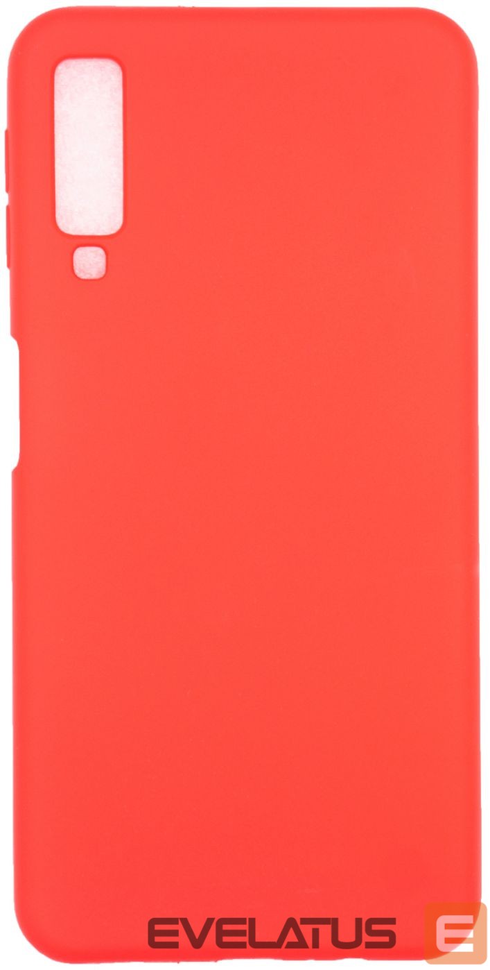 Back panel cover Evelatus Samsung Galaxy A7 2018 Nano Silicone Case Soft Touch TPU Red