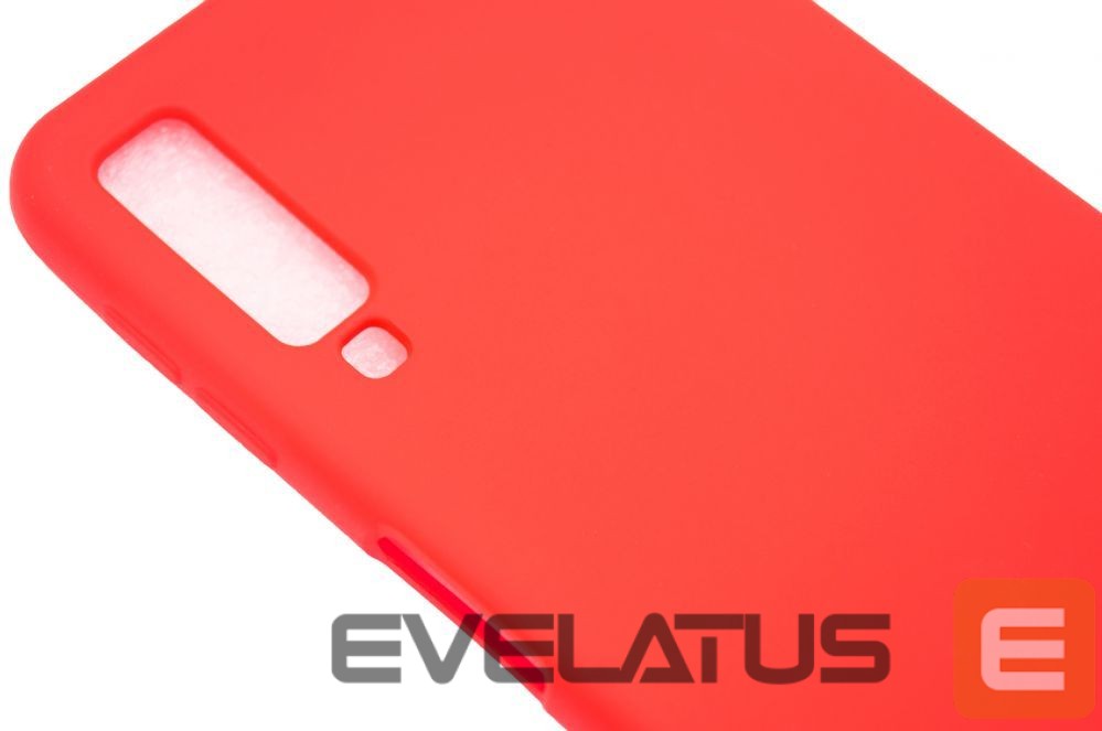 Back panel cover Evelatus Samsung Galaxy A7 2018 Nano Silicone Case Soft Touch TPU Red