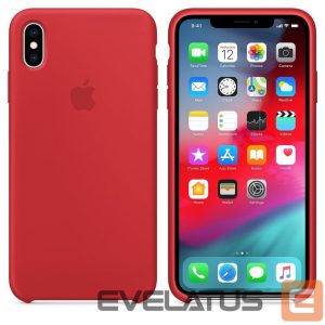Back panel cover Apple  iPhone XS Max Silicone Case MRWH2ZM/A Red