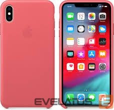 Back panel cover Apple  iPhone XS Max Leather Case MTEX2ZM/A Peony Pink