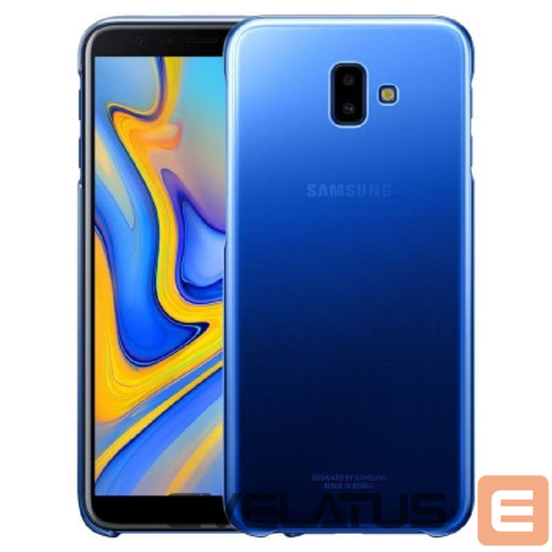 Back panel cover Samsung Galaxy J6 Plus Gradation Cover EF-AJ610CLEGWW Blue
