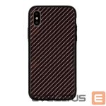 Back panel cover GreenGo Apple Iphone XR Carbon Glass Case Dark Gray