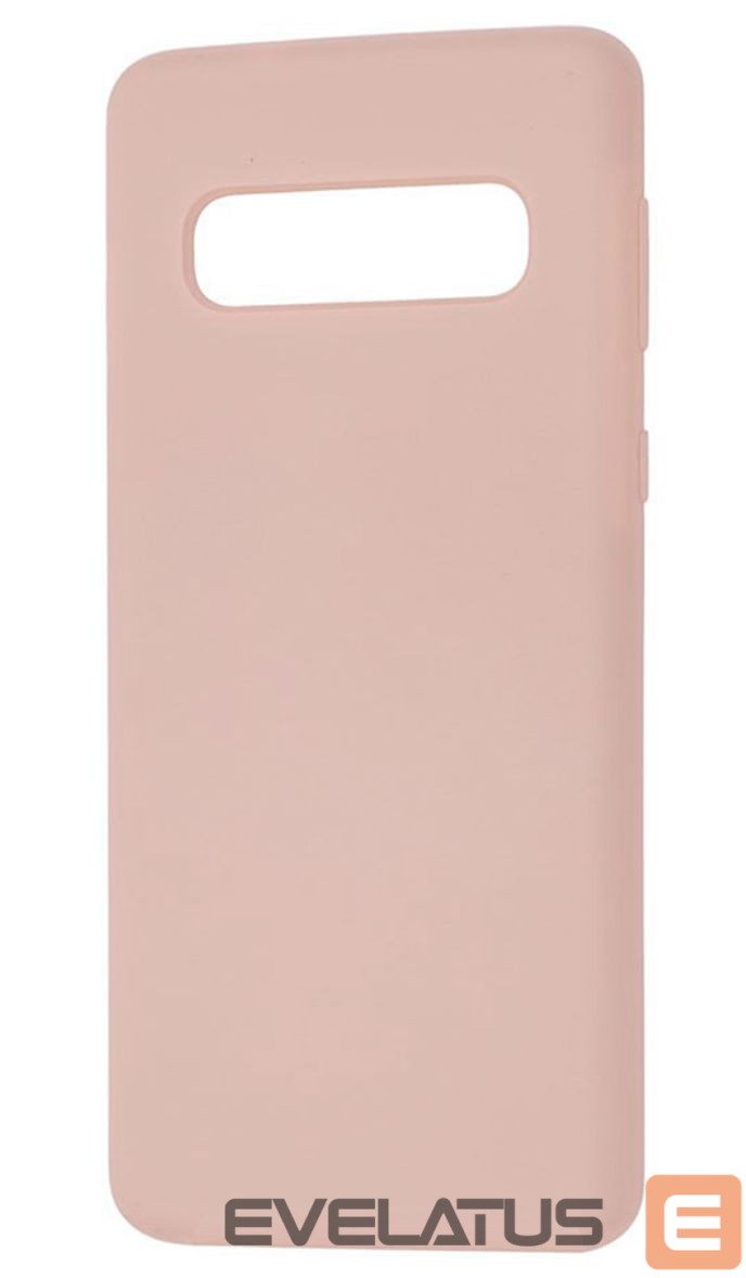 Back panel cover Evelatus Samsung Galaxy S10e Nano Silicone Case Soft Touch TPU Pink Sand