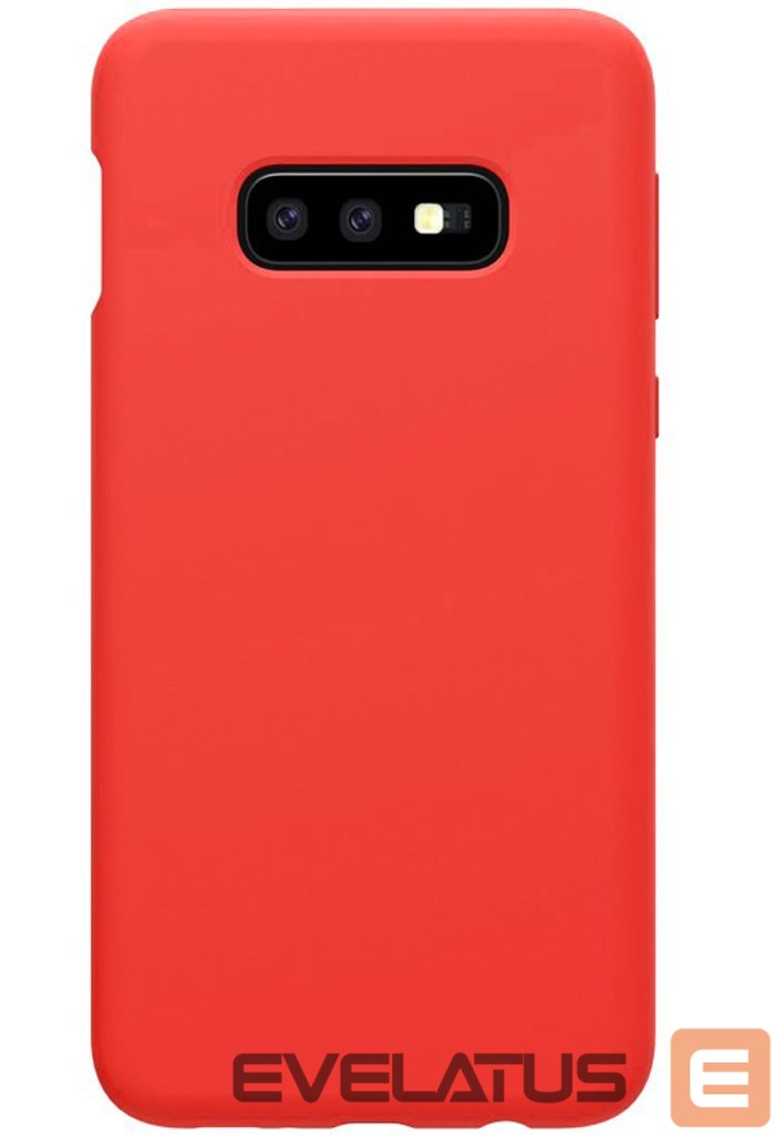 Back panel cover Evelatus Samsung Galaxy S10e Nano Silicone Case Soft Touch TPU Red